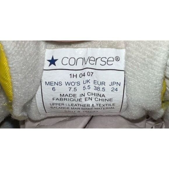 Converse Weapon Shoes Colorway DWAYNE WADE Green Yellow Blue M6 W7.5 - Picture 7 of 7